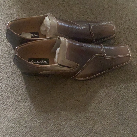 Leather brown Albert Fellini shoes size 11 Brand new main image 4